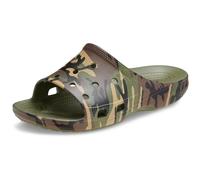 Crocs Saturday Camouflage Slide M, Sandalias de Chanclas Hombre, Verde Militar Multicolor, 46 EU