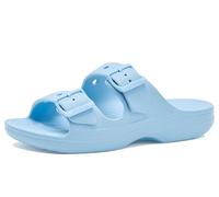 Crocs Saturday Sandal W, Sandalias deslizantes Mujer, Calcita Azul, 37 EU