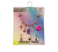 Crocs Set de 5 Jibbitz Custom Charm Chain. Color Multicolor