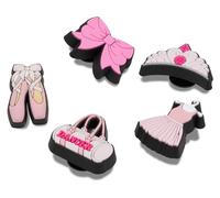 Crocs Shoe Charm 5-Pack | Personalize with Jibbitz for, Amuleto de Zapatos Unisexo, Ballet Class, Talla única