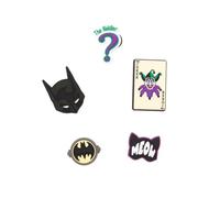 Crocs Shoe Charm 5-Pack | Personalize with Jibbitz for, Amuleto de Zapatos Unisexo, Batman, Talla única