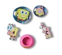 Crocs Spongebob Bubble 5 Pack, Encantos para Zapatos Unisexo, Multicolor