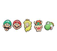 Crocs Jibbitz Super Mario – Pack de 5, Multicolor, Talla Única