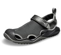 Crocs Crocs M Swiftwater Mesh Deck Sandal Hombre Sandalias Atléticas, Negro (Black 001), 45/46 EU