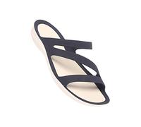 Crocs - Swiftwater Sandal Women, Sandalias de Punta Descubierta Mujer, Azul (Navy/White 462), 34/35 EU