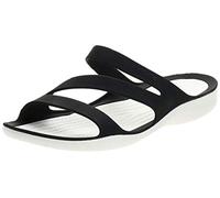 Crocs Swiftwater Sandal W, Sandalias Mujer, Black White, 37/38 EU