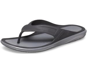 Crocs Swiftwater Wave Flip Men, Chanclas para Hombre, Black/Slate Grey, 41 EU