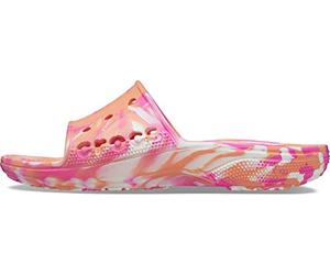 Crocs Unisex Adulto Baya 2 Marbled Amazon Slide Sin cordones, Papaya/Multi, 42/43 EU