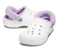 Crocs Unisex Adulto Baya Forrado Barbuda Tira Zuecos Blanco/Lavanda 6 Mujer 4