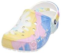 Crocs Unisex Adulto Baya Tie Dye Clog Zueco, White/Multi, 48/49 EU