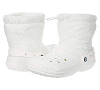 Crocs - Classic Lined Neo Puff Boot, Botas para nieve Unisex adulto, White/White, 21 EU