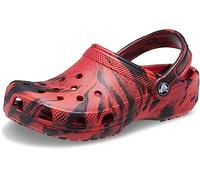 Crocs Unisex Classic Marbled Tie Dye Clog, Pepper/Black, 2 US Men