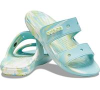 Crocs Unisex Men's and Women's Classic Sandal Slide, Pure Water/Multi, 14 US