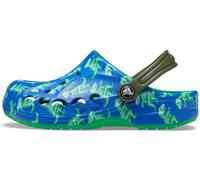 Crocs Unisex Niño Baya Graphic Clog T Zueco, Blue Bolt/Multi, 19/20 EU