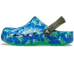 Crocs Unisex Niño Baya Graphic Clog T Zueco, Blue Bolt/Multi, 19/20 EU