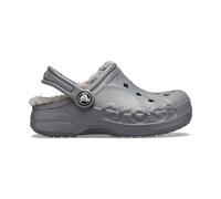Crocs Unisex Niño Baya Lined Clog T Zueco, Charcoal/Charcoal, 27/28 EU