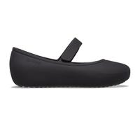 Crocs Unisex Niño Brooklyn Mary Jane Flat T Plano, Black, 23/24 EU