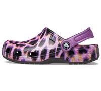 Crocs Unisex Niño Classic Animal Print Clog K Zueco, Papaya/Leopard, 28/29 EU