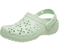 Crocs Unisex Niño Classic Floral Cut Out Clog K Zueco, Jade Tint, 37/38 EU