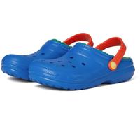 Crocs Unisex Niño Classic Lined Clog K Zueco, Blue Bolt/Multi, 28/29 EU