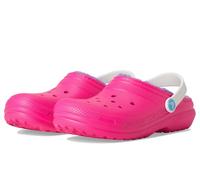 Crocs Unisex Niño Classic Lined Clog K Zueco, Pink Crush/Multi, 28/29 EU