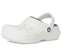 Crocs Zuecos Classic Lined Unisex para niños Blanco/Gris 30/31