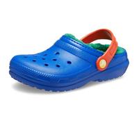 Crocs Unisex Niño Classic Lined Clog T Zueco, Blue Bolt/Multi, 23/24 EU