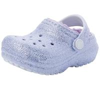 Crocs Unisex Niño Classic Lined Glitter Clog K Zueco, Frosted Glitter, 29/30 EU