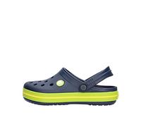 Crocs Unisex Niño Crocband Clog Kids Zueco, Navy/Volt Green, 32/33 EU