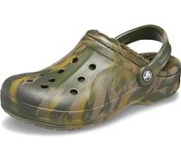 Crocs Ralen Lined Clog K, Zuecos, Unisex niños, Army Green/Multi, 22/24 EU