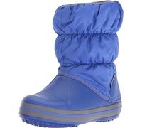Crocs Unisex Niño Winter Puff Boot Kids Botas, Cerulean Blue/Light Grey, 22/23 EU