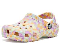 Crocs,Unisex niños,Classic Glow Confetti Clog T,Multi Brillo,24-25