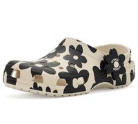 Crocs,Unisex niños,Classic Pop Petals Clog K,Cumbre Blanco/Negro,33-34
