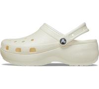 Crocs Women's Classic Platform Glitter Clog 37-38 EU Chalk
