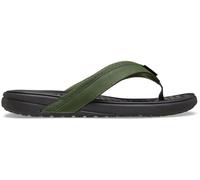 Crocs Yukon Surf - Chanclas para hombre, color verde militar/negro, talla 8, Verde militar y negro, 42/43 EU