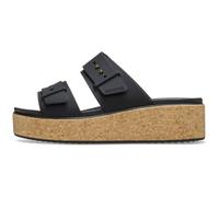 Crocs Brooklyn Cork Buckle, Sandalias Mujer, Negro, 36/37 EU