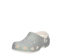 Crocs Zapatos abiertos 'Classic Iridescent' plata / blanco, Talla 37-38