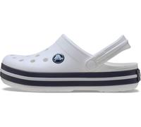 Crocs Crocband - Zueco, Blanco/Azul Marino, Talla 4 UK Niño, Blanco/Azul Marino, 4 UK Child