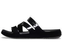 Crocs Getaway Patent Strappy, Sandalias Mujer, Negro, 34/35 EU