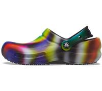 Crocs Zueco Gráfico Bistro, Obstrucción Unisex adulto, Neon Multi Black, 36/37 EU