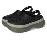 Crocs Zuecos clásicos apilables unisex para adultos, Negro -, 8 Women/6 Men