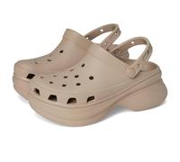 Crocs Zuecos clásicos Bae para mujer, zapatos de plataforma para mujer, gris topo, 39-40 EU