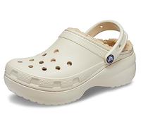 Crocs Zuecos clásicos con Forro de Plataforma para Mujer, Bone, 11