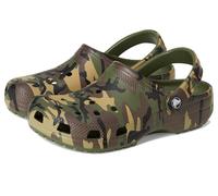 Crocs Zuecos clásicos de Camuflaje K, Verde Militar/Multicolor, Talla 12 UK Niño, Verde Militar Multi, 29/30 EU