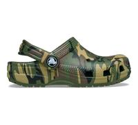 Crocs Zuecos clásicos de Camuflaje T, Verde Militar/Multicolor, Talla 5 UK Niño, Verde Militar Multi, 5 UK Child