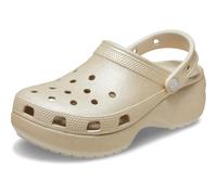 Crocs Zuecos clásicos de Plataforma con Purpurina para Mujer, champán, 38/39 EU