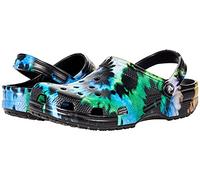 Crocs Zuecos clásicos solares para Mujer, Color Negro/Pastel, 4 Mujeres/2 Hombres