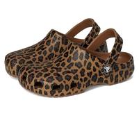 Crocs Zuecos clásicos unisex con gráficos sepia/leopardo, Sepia/Leopardo, 7 Women/5 Men