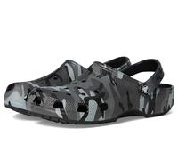 Crocs Zuecos clásicos unisex para adultos, gráfico de temporada, Negro/Gris (Slate Grey), 14 Women/12 Men