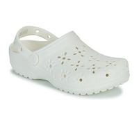Crocs Zuecos Classic Floral Cut Out Clog in Blanco 39 / 40